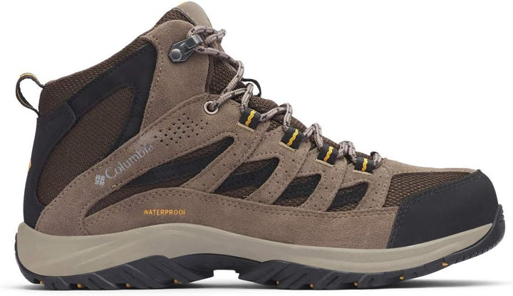 Columbia Crestwood Mid WP wasserdichte Wanderstiefel für Herren 40.5 EU Cordovan Squash, 40.5 EU Cor