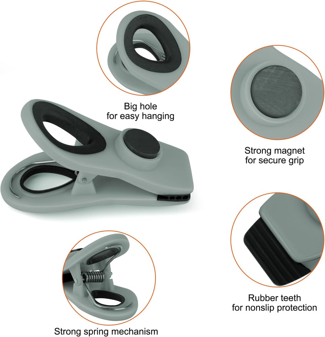 TACGEA Chip-Clips, magnetische Beutelklammern mit luftdichtem Verschluss zur Aufbewahrung von Lebens