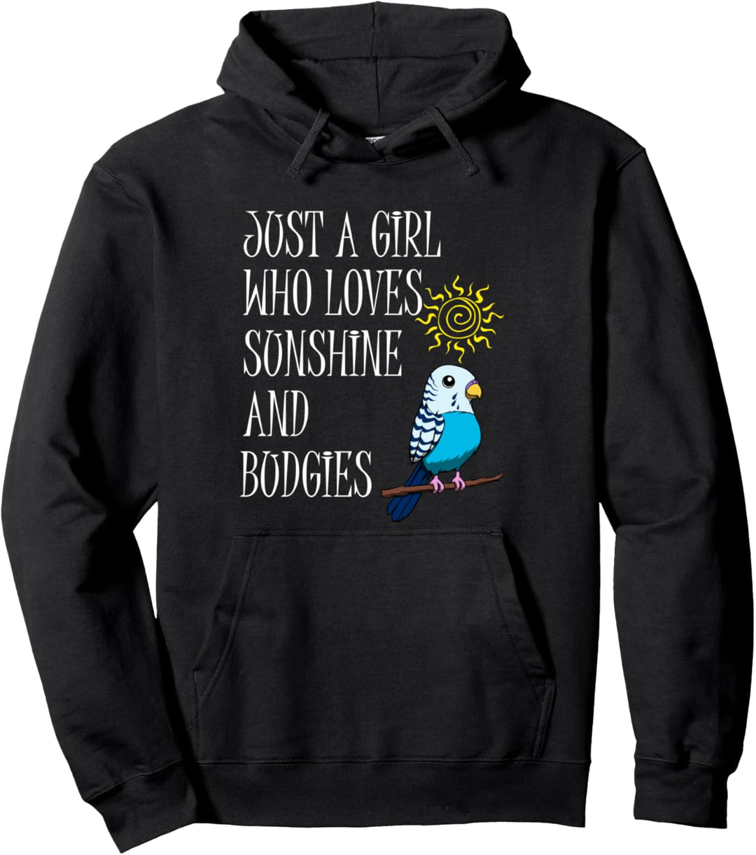 Wellensittich und Sonne Lustiger Spruch Mädchen Pullover Hoodie