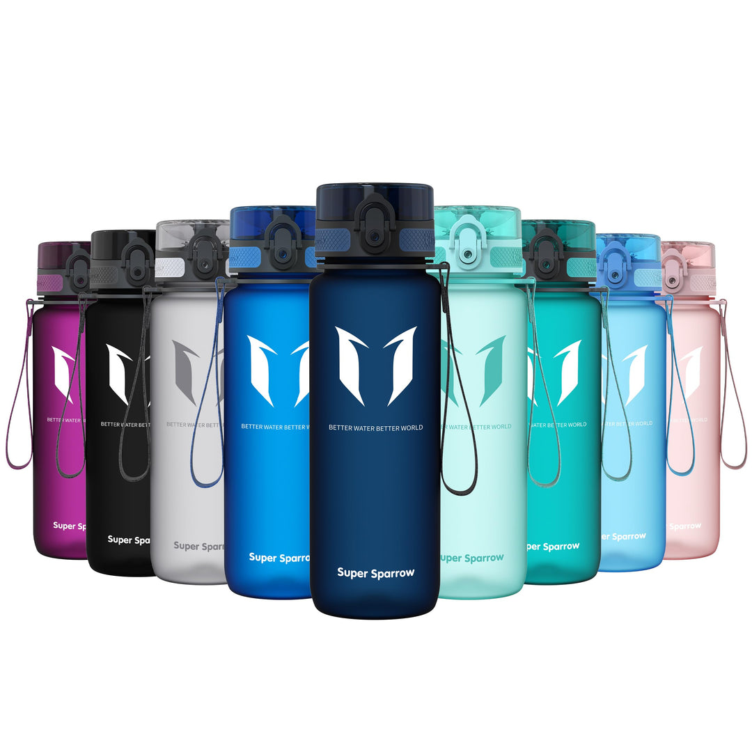 Super Sparrow Trinkflasche - Tritan Wasserflasche - 350ml, 500ml, 750ml, 1000ml - BPA-frei - Ideale