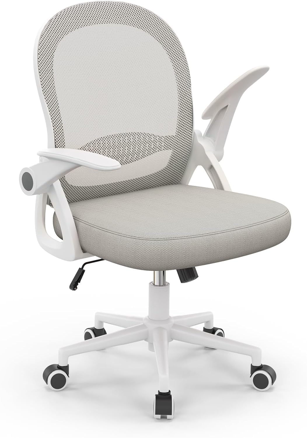 naspaluro Bürostuhl, Ergonomischer Schreibtischstuhl mit Atmungsaktiv Netzbespannung, Hochklappbare