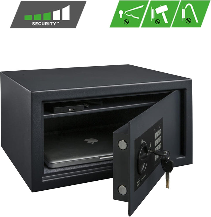 STANDERS - Elektronischer Safe - 28L - 35 x 44 x 23 cm - Wandtresor - Code-Safe - 2 Sicherheitsschlü