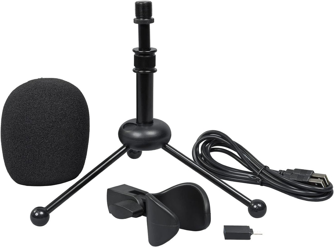 WOODBRASS UM3 - Micro Streaming, Podcast, Videokonferenzen, Gaming. USB -C Plug & Play Standalone-Mi