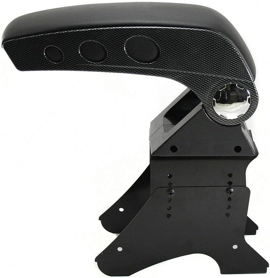 Universal Auto Armlehne Armlehne Mittelkonsole Aufbewahrungsbox Kunstleder Carbon