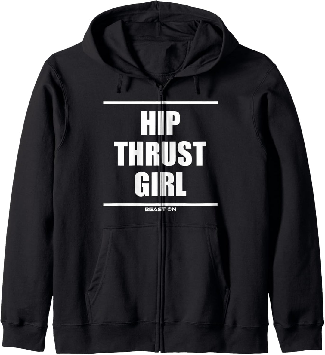Hip Thrust Girl Bodybuilding Fitness Gym Motivation Sprüche Kapuzenjacke