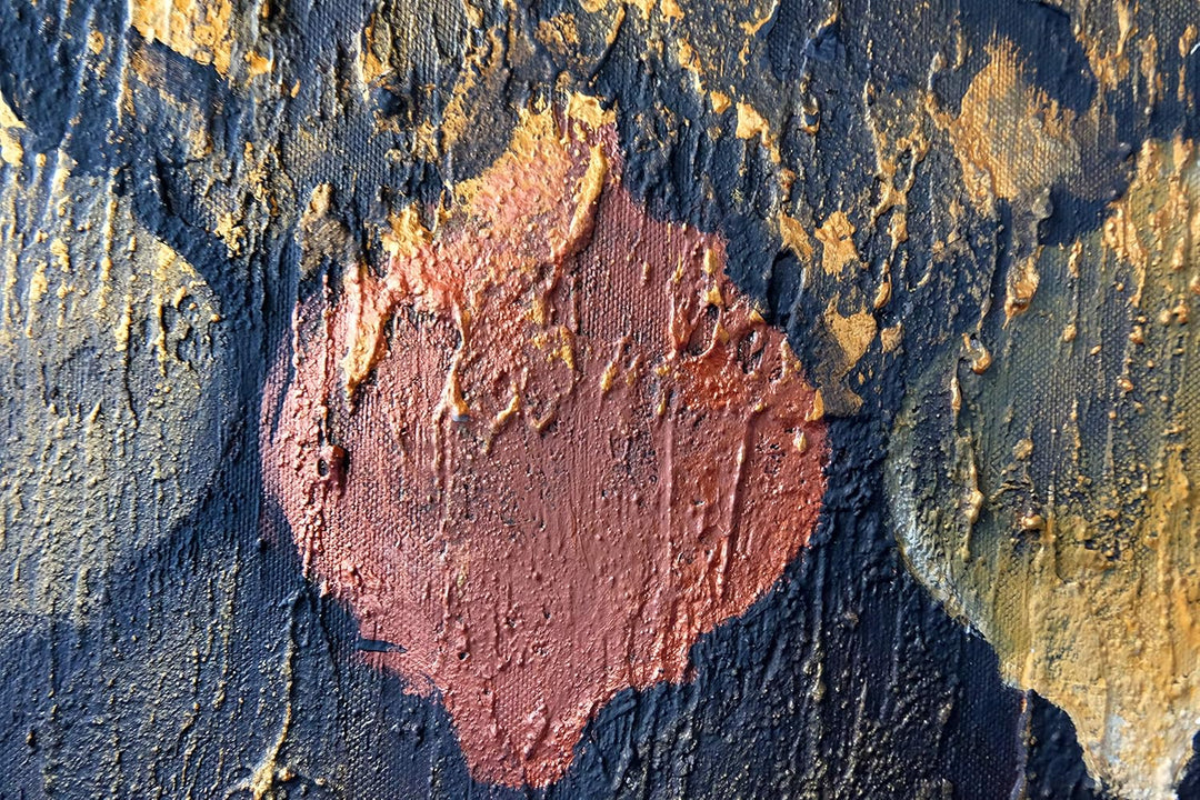 Monica Mirafiori I 100% HANDGEMALT I Gemälde Symbol 100x50cm | Gemälde Handgemalt | Acrylgemälde | S