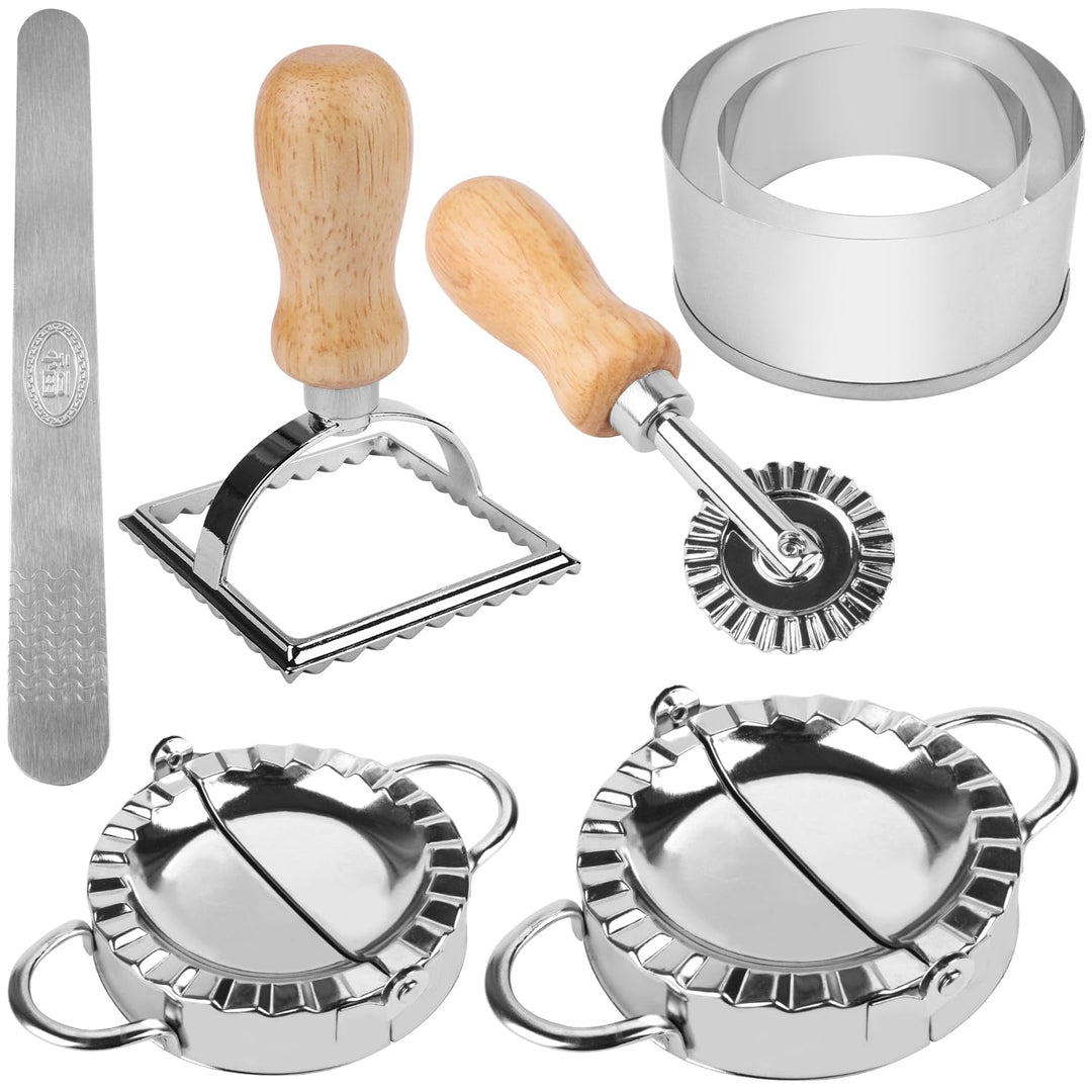 Ezydka Ravioli Former Set 7 Stück Ravioli Maker, Edelstahl Dumpling Maker Teigtaschenformer Mit Ravi