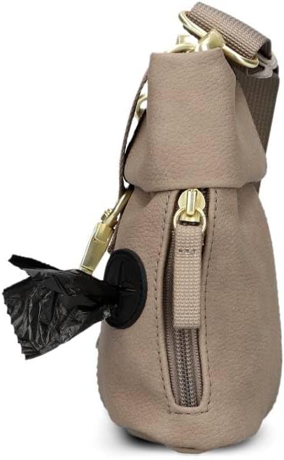 Zwei Hunde Leckerlibeutel Leo LET40 aus Kunstleder – Futtertasche für Hundetraining & Gassi gehen, K