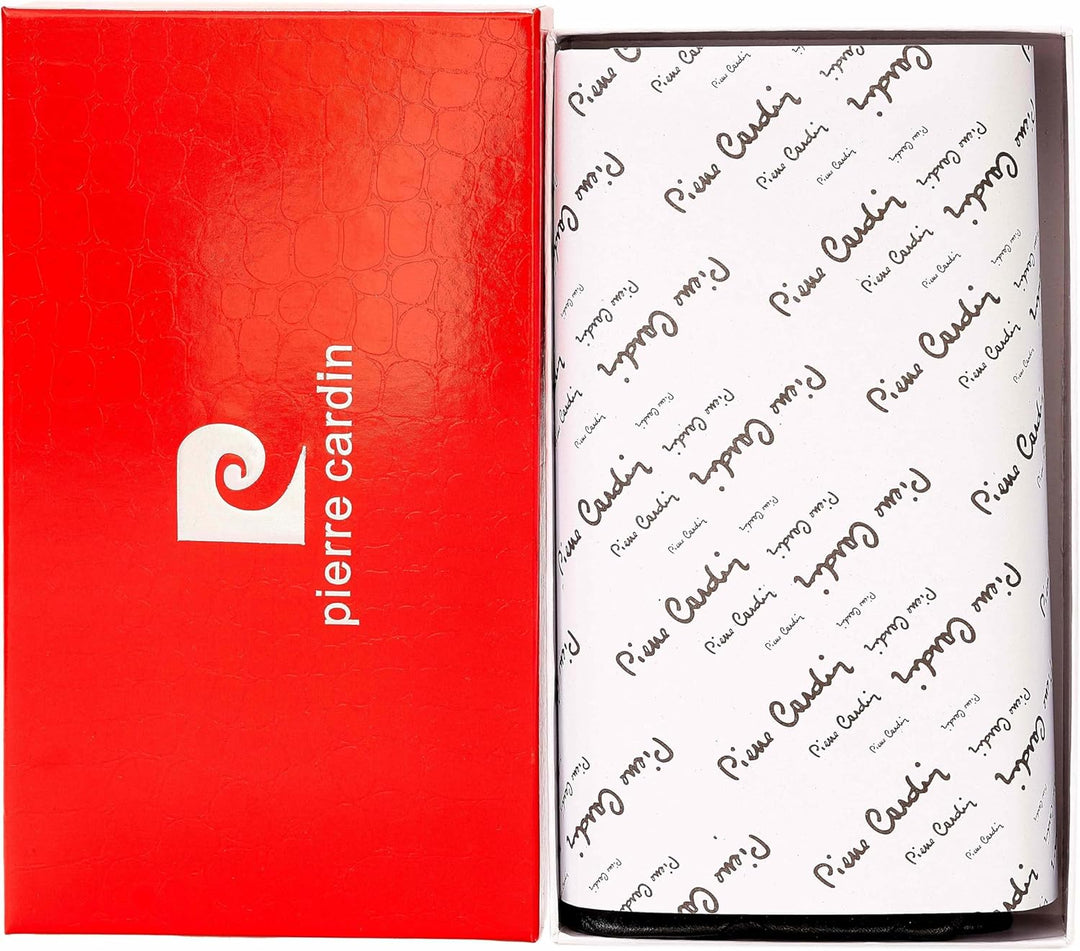 Pierre Cardin Damen geldbörse,Frauen geldorse, Mädchen, schön, gross, geräumig, Kunstleder, Geschenk