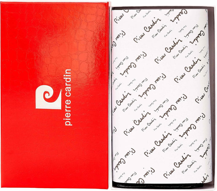 Pierre Cardin Damen geldbörse,Frauen geldorse, Mädchen, schön, gross, geräumig, Kunstleder, Geschenk