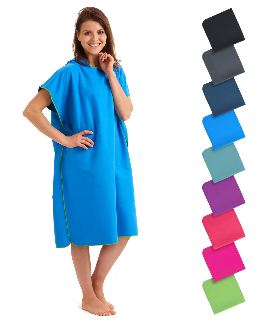 Fit-Flip Umziehhilfe Strand – Ultraleicht und schnelltrocknend – Surf Poncho Herren und Damen, Umkle