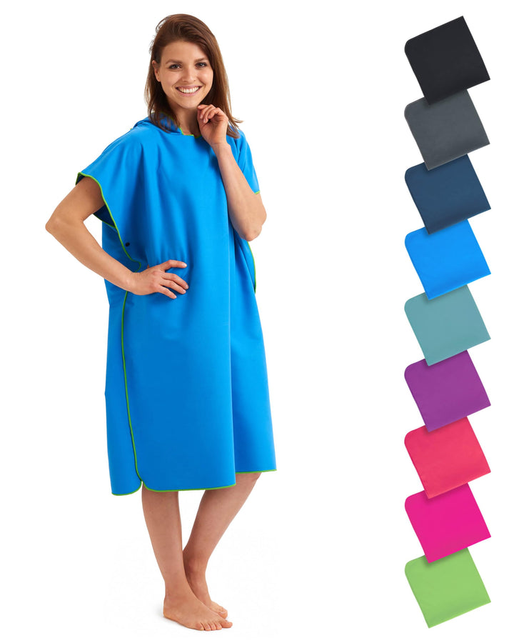 Fit-Flip Umziehhilfe Strand – Ultraleicht und schnelltrocknend – Surf Poncho Herren und Damen, Umkle