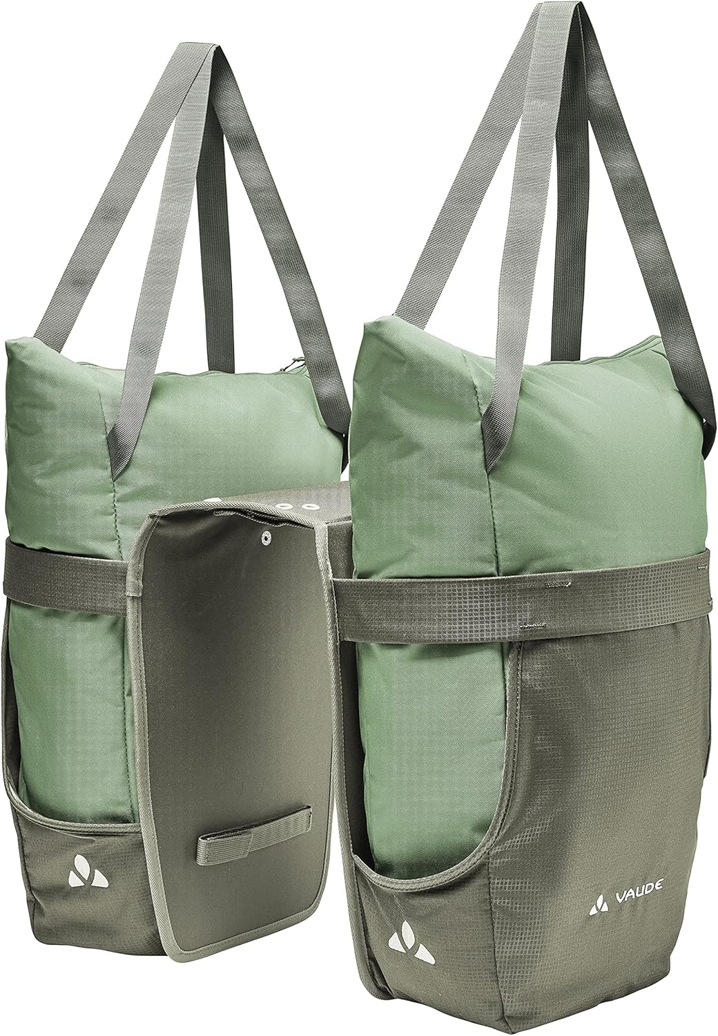 VAUDE TwinShopper - Fahrradtasche mit praktischer Shoppermöglichkeit, 44 Liter - Taschen einzeln nut