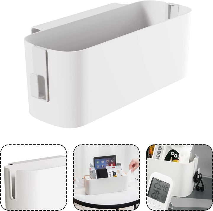 Bett Organizer zum Einhängen, Robuste Nachttisch Caddy, Bett Organizer,Hängekörbe mit 2 Abnehmbarer