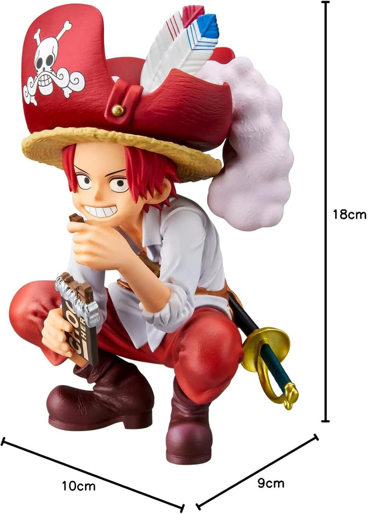 Banpresto ONE Piece - Shanks - The Grandline Kinderfigur, 9 cm