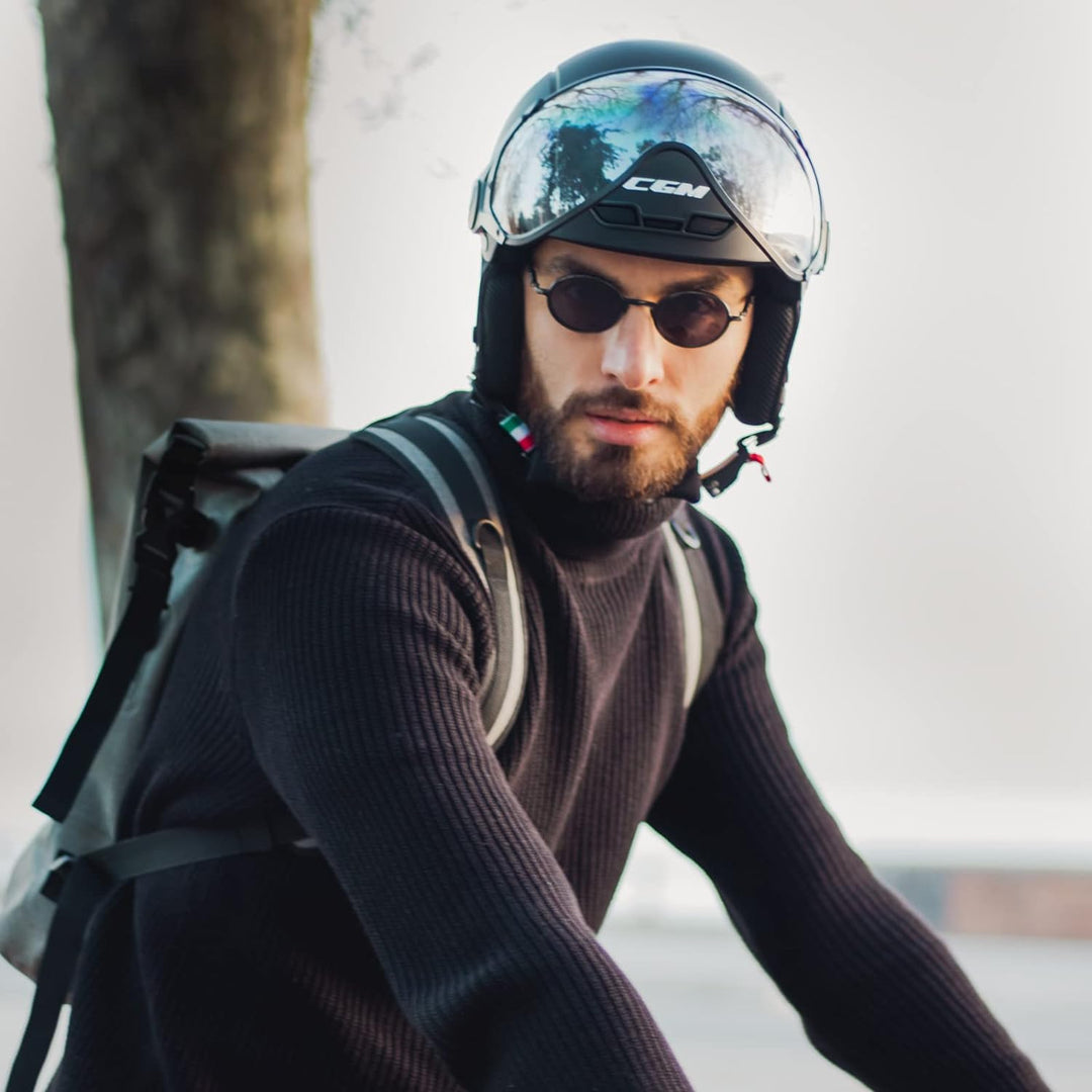 CGM Unisex – Erwachsene EBI skihelm, Mattschwarz, M (57-58cm)