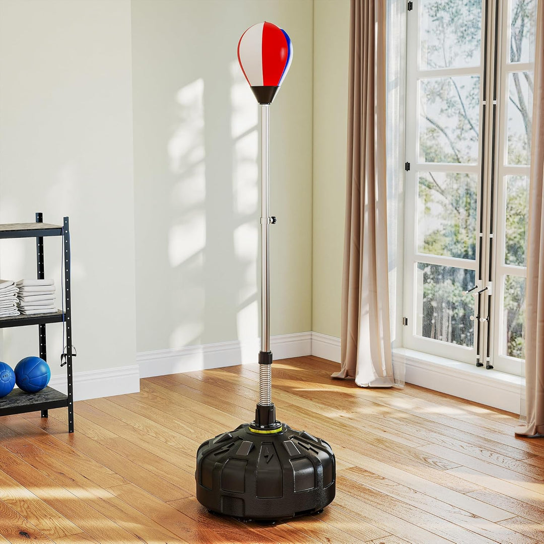 SPORTNOW Punchingball, Boxsack 147-165 cm höhenverstellbarer Standbox-Trainer, Standboxball für Trai