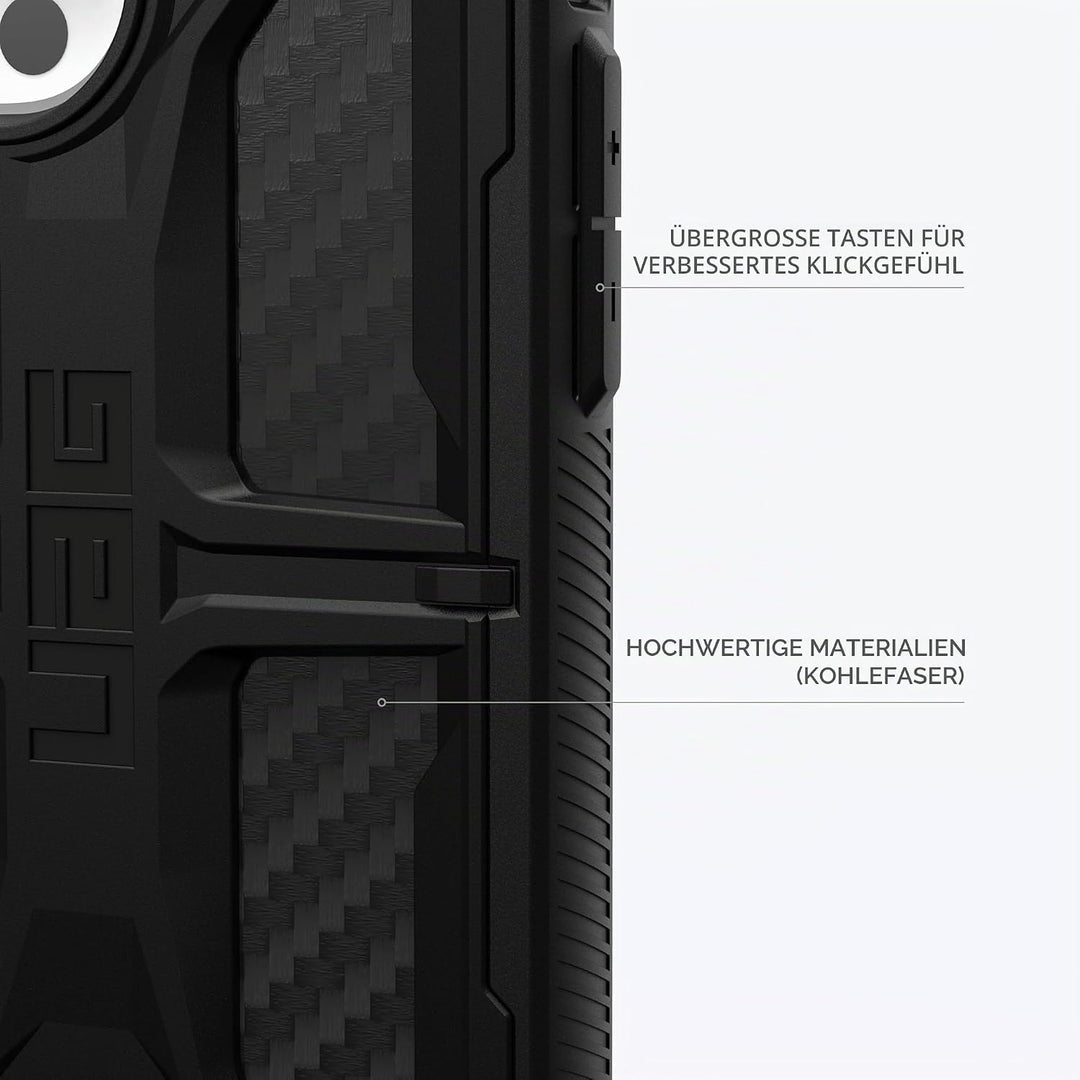 URBAN ARMOR GEAR Monarch Schutzhülle kompatibel mit Apple iPhone 15 Pro Max Hülle [Wireless Charging