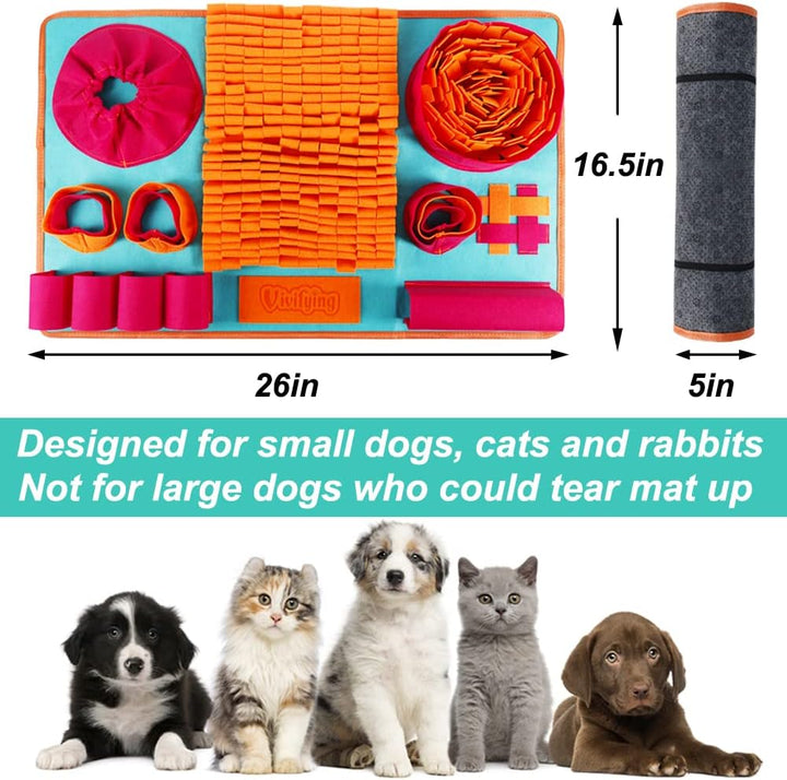 Vivifying Schnüffelmatte für Hunde, Interaktive Hundespielzeug für Langeweile und geistige Stimulati