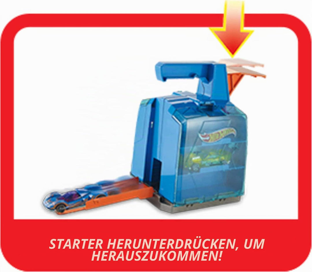 Hot Wheels GCF92 - Track Builder System Rennstarter, Spielzeug Autorennbahn ab 4 Jahren, Mehrfarbig