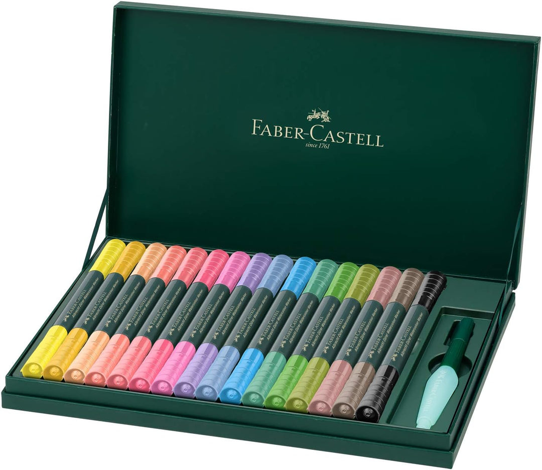 Faber-Castell 160318 Aquarellmarker Albrecht Dürer mit Doppelspitze für flächigen und präzisen Farba