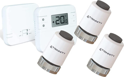 Heizung Einzelraumregelung Digitaler Funk Raumthermostat mit Empfänger und 3X Stellantrieb