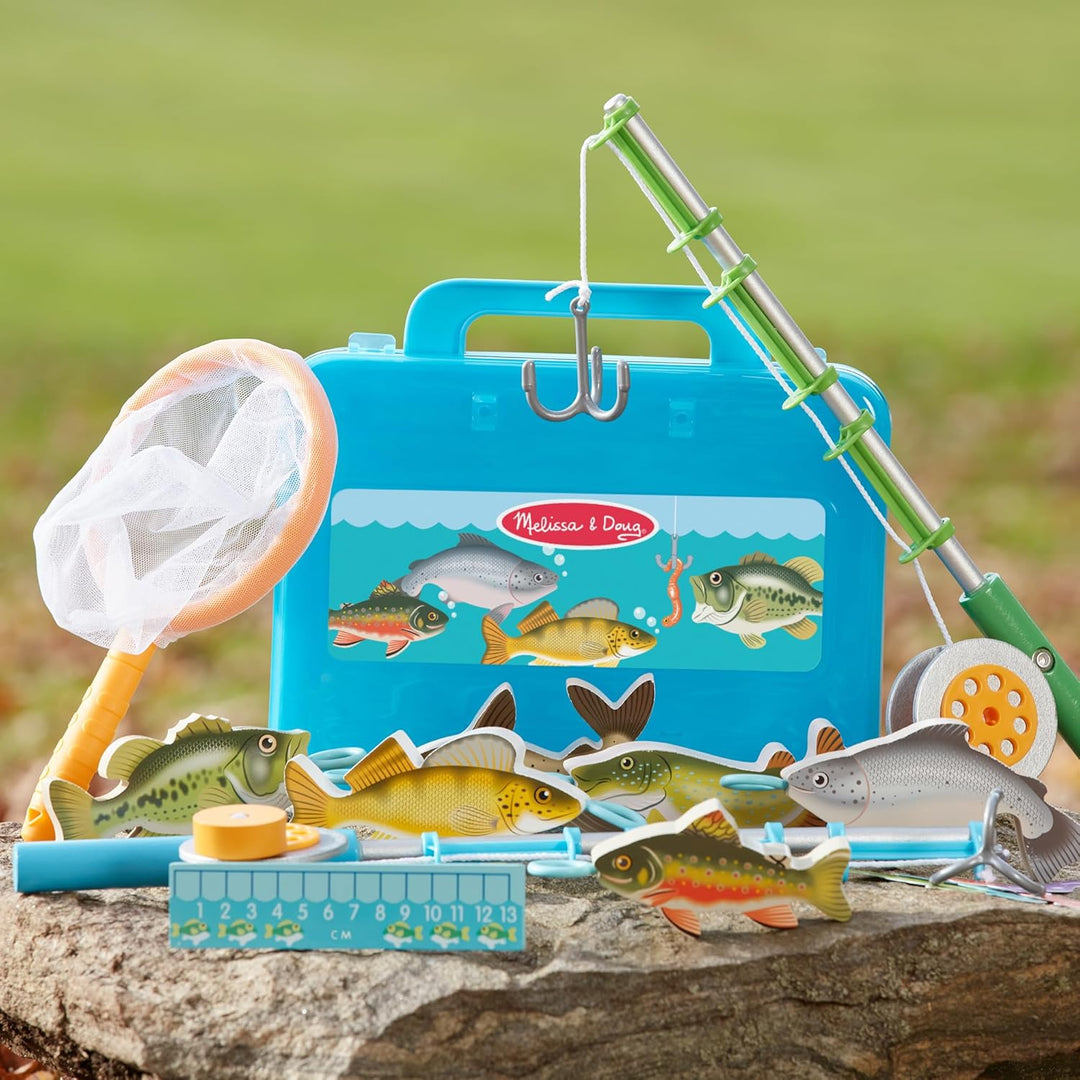 Melissa & Doug Let's Explore! Spielzeug-Angelset für draussen | Rollenspiel | Angelspielzeug für Kin