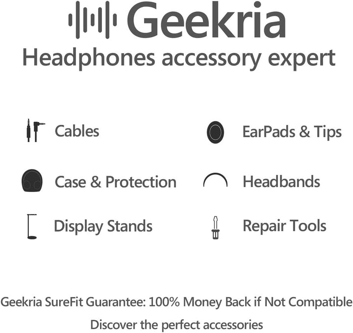 Geekria Shield Kopfhörer-Hülle Kompatibel mit Master &amp; Dynamic MW75, MH40, MW65, MW60, MW50+, MG20 W
