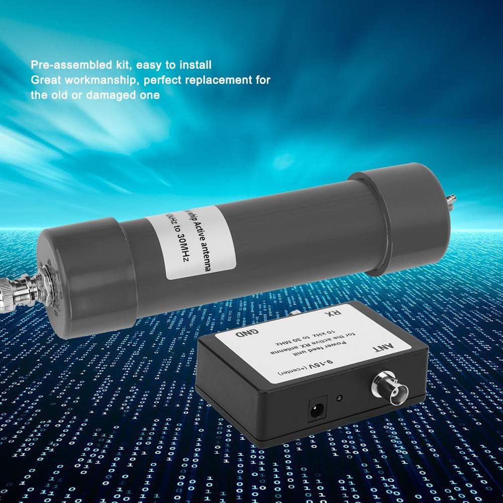 Oumefar 10KHz 30MHz Mini Whip Active Antenna mit tragbarem Kabel 9 15V 90mAh Active Antenna Kit Ersa