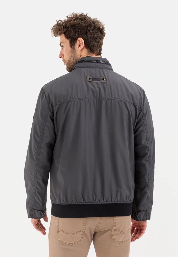 camel active Herren Leichter Blouson aus recyceltem Polyester 26 Shadow Grey, 26 Shadow Grey
