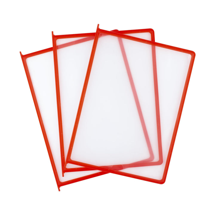 Leviatan Sichttafel Panel A4, PP 10er Packung, Rot Panel rote, Panel rote