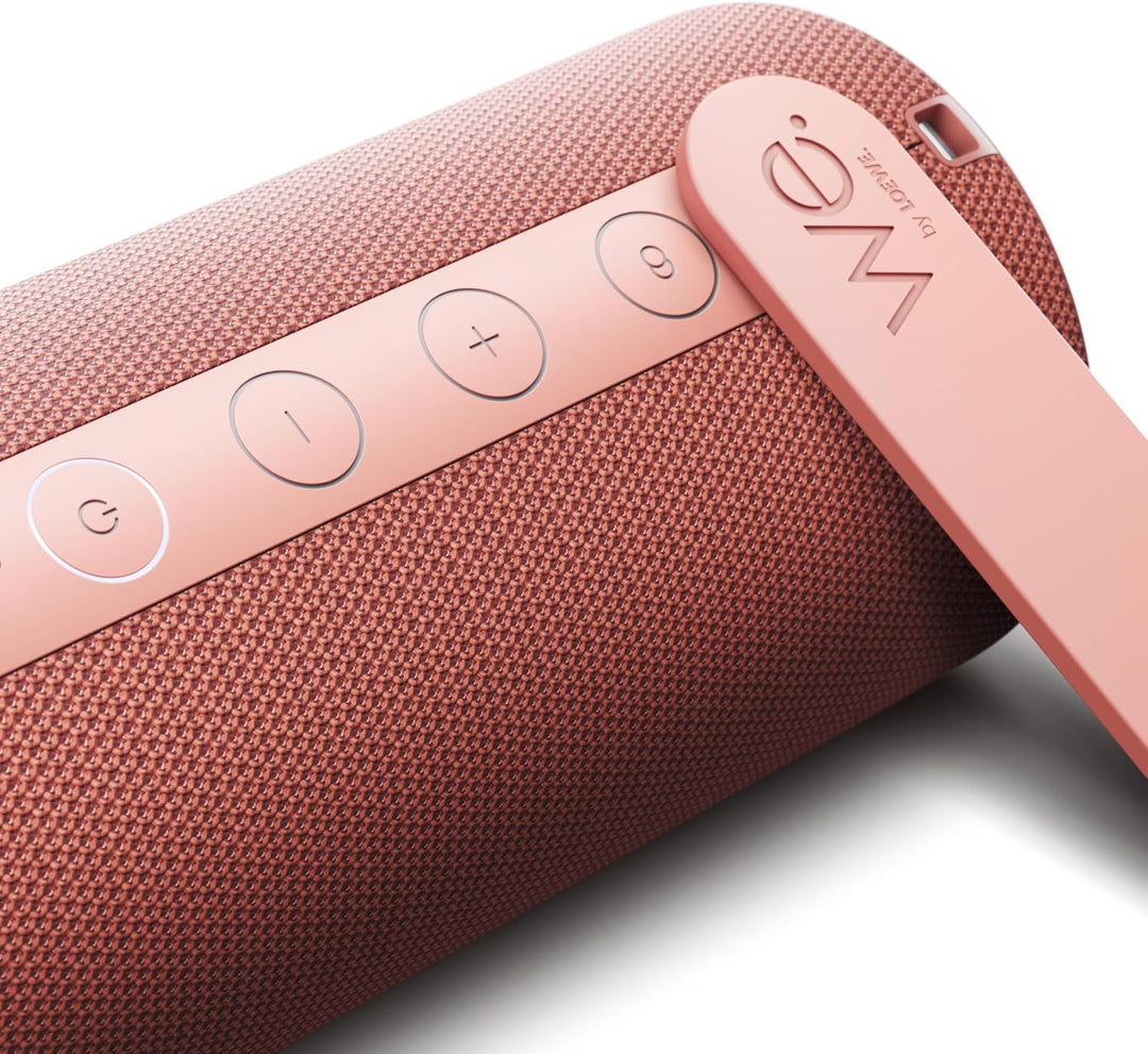 Loewe We. HEAR 1 Coral Red, Bluetooth Lautsprecher, 40W, Wasserresistent, Tragbar, Aufladbar, 14h La
