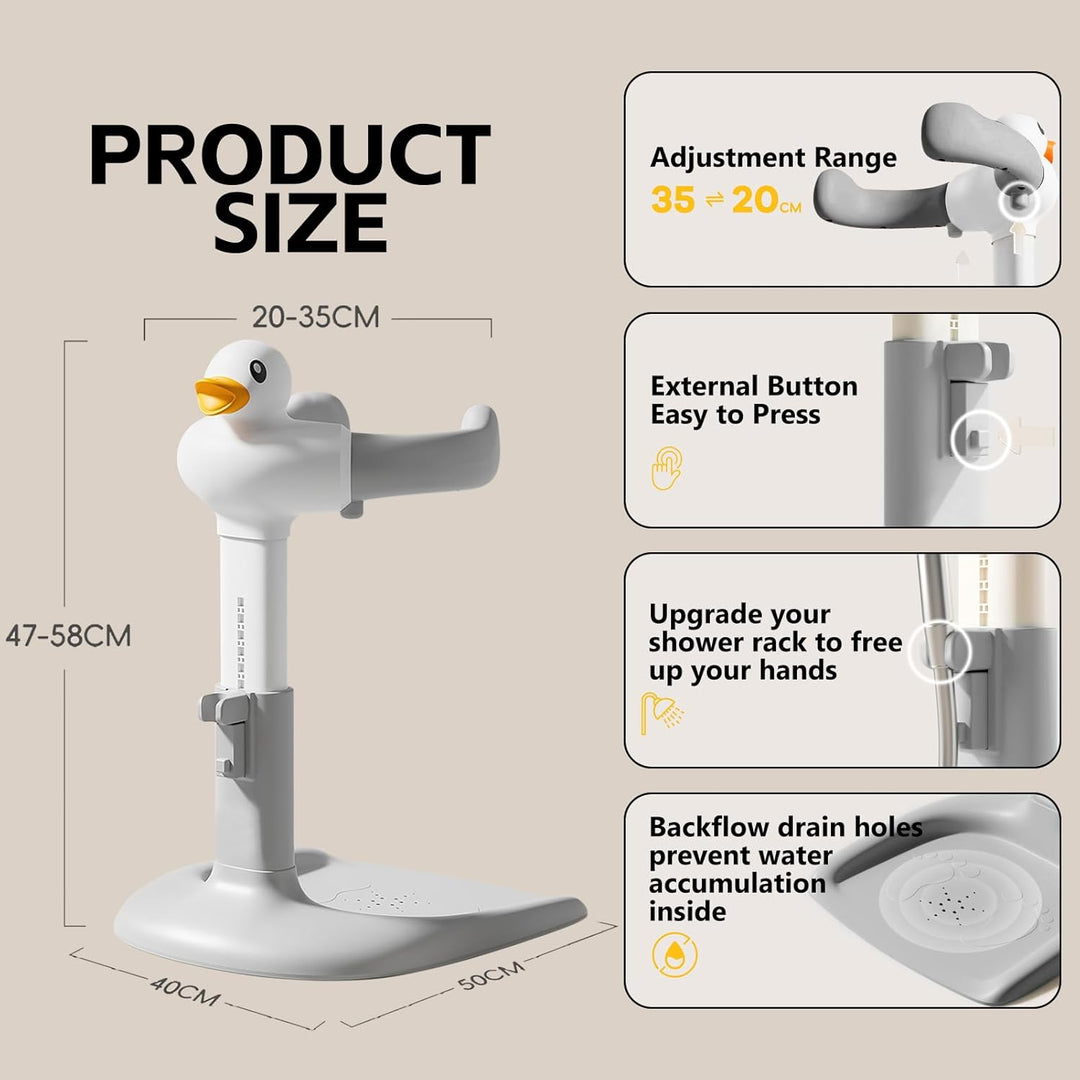 Baby Dusche Ständer – Einstellbarer Baby Shower Stand Support mit AntiRutsch-Basis,Einstellbarer Dus