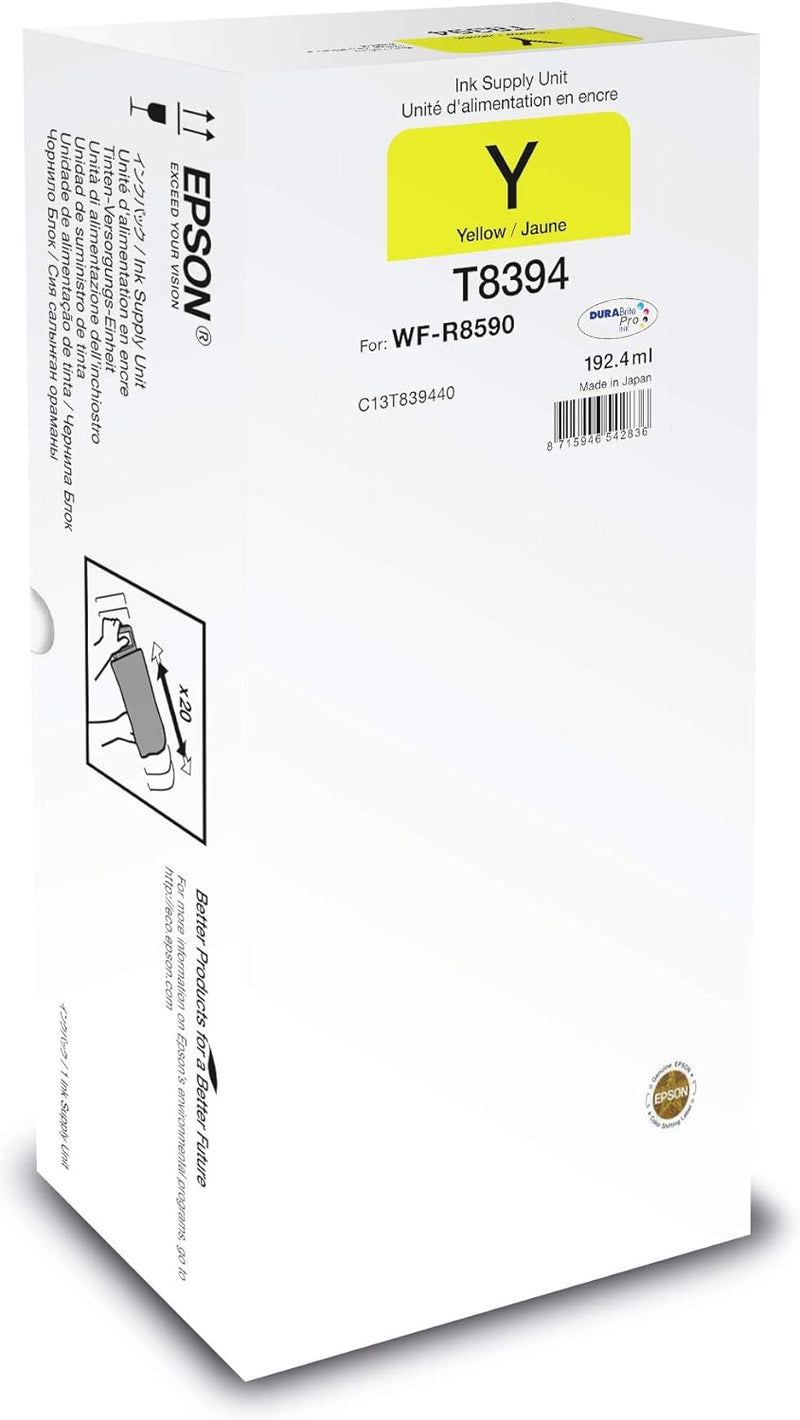 Epson C13T839440 passend für WFR8590DTWF Tinte gelb 192,4ml