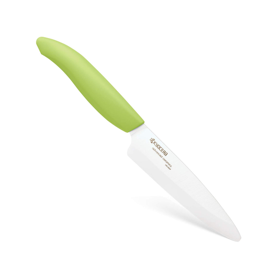 KYOCERA GEN COLOUR Obst- und Gemüse-Keramikmesser FK-110WH-GR Allzweckmesser mit extrem scharfer Ker