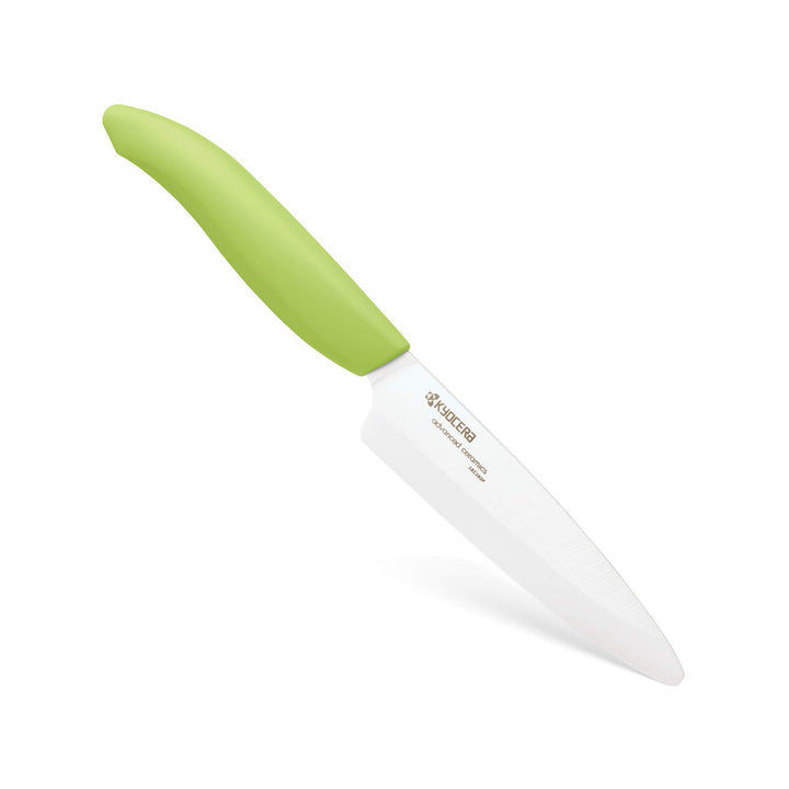 KYOCERA GEN COLOUR Obst- und Gemüse-Keramikmesser FK-110WH-GR Allzweckmesser mit extrem scharfer Ker
