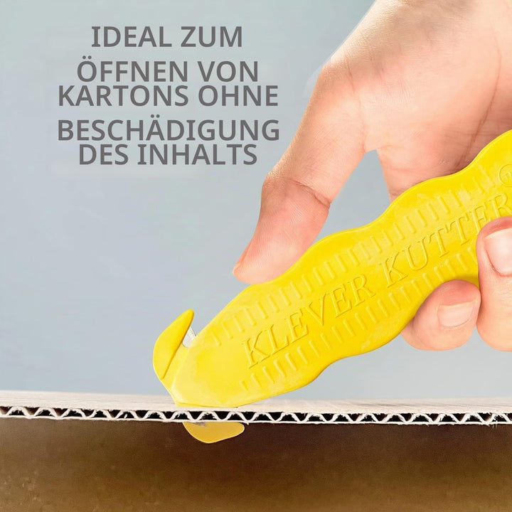 Klever Kutter KCJ-1Y Sicherheits-Boxenschneider, 5 Stück, gelb, Gelb