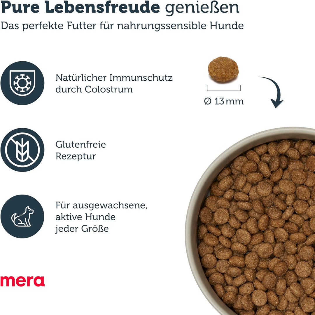 MERA Pure Sensitive Senior Truthahn und Reis Hundefutter – Trockenfutter für die tägliche Ernährung
