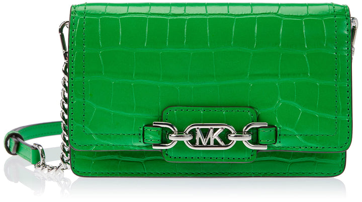 Michael Kors Damen Heather Phn CHN Xbody Bag Palme, Palme