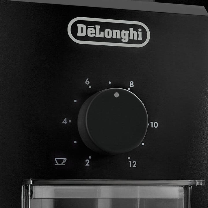 De'Longhi KG79 KG 79 Professionelle Kaffeemühle für bis zu 12 Tassen, Kunststoffgehäuse, schwarz, Sc