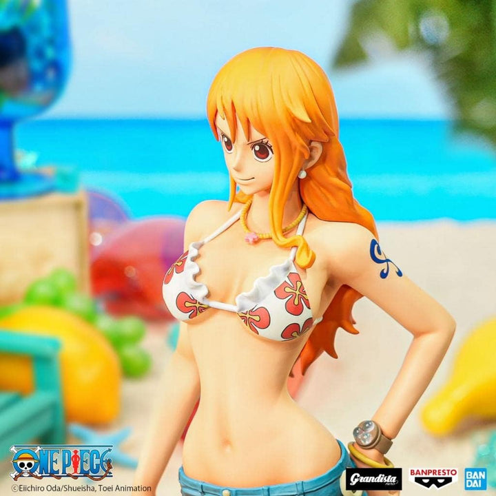 Banpresto BP19393 One Piece Actionfigur Nami, Grandista Nero, 28 cm, Mehrfarbig
