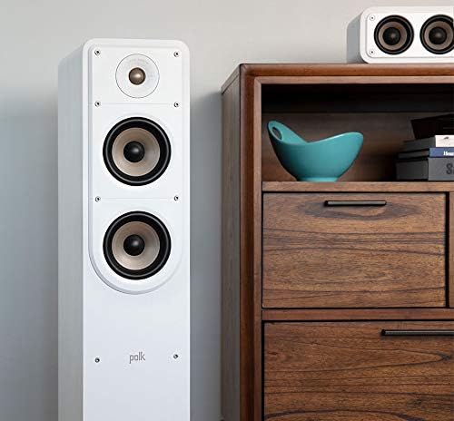 Polk Audio Signature S50E Standlautsprecher, HiFi Lautsprecher für Musik und Heimkino Sound, passive