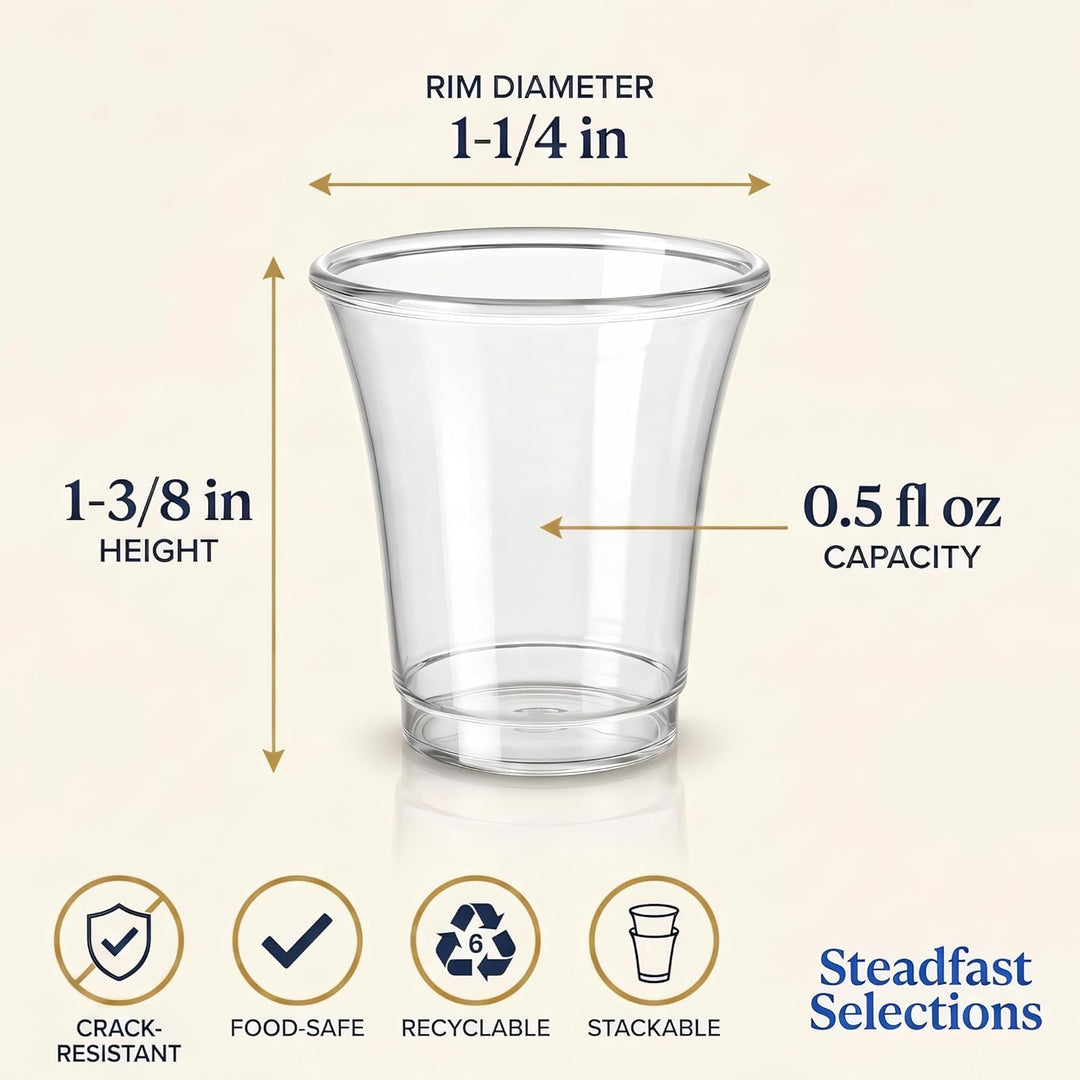 Steadfast Selections - Bulk Premium 2000 Plastikbecher Kommunionbecher Einwegbecher Kommunionbecher