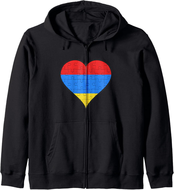 Armenien Armenische Flagge Herz Kapuzenjacke