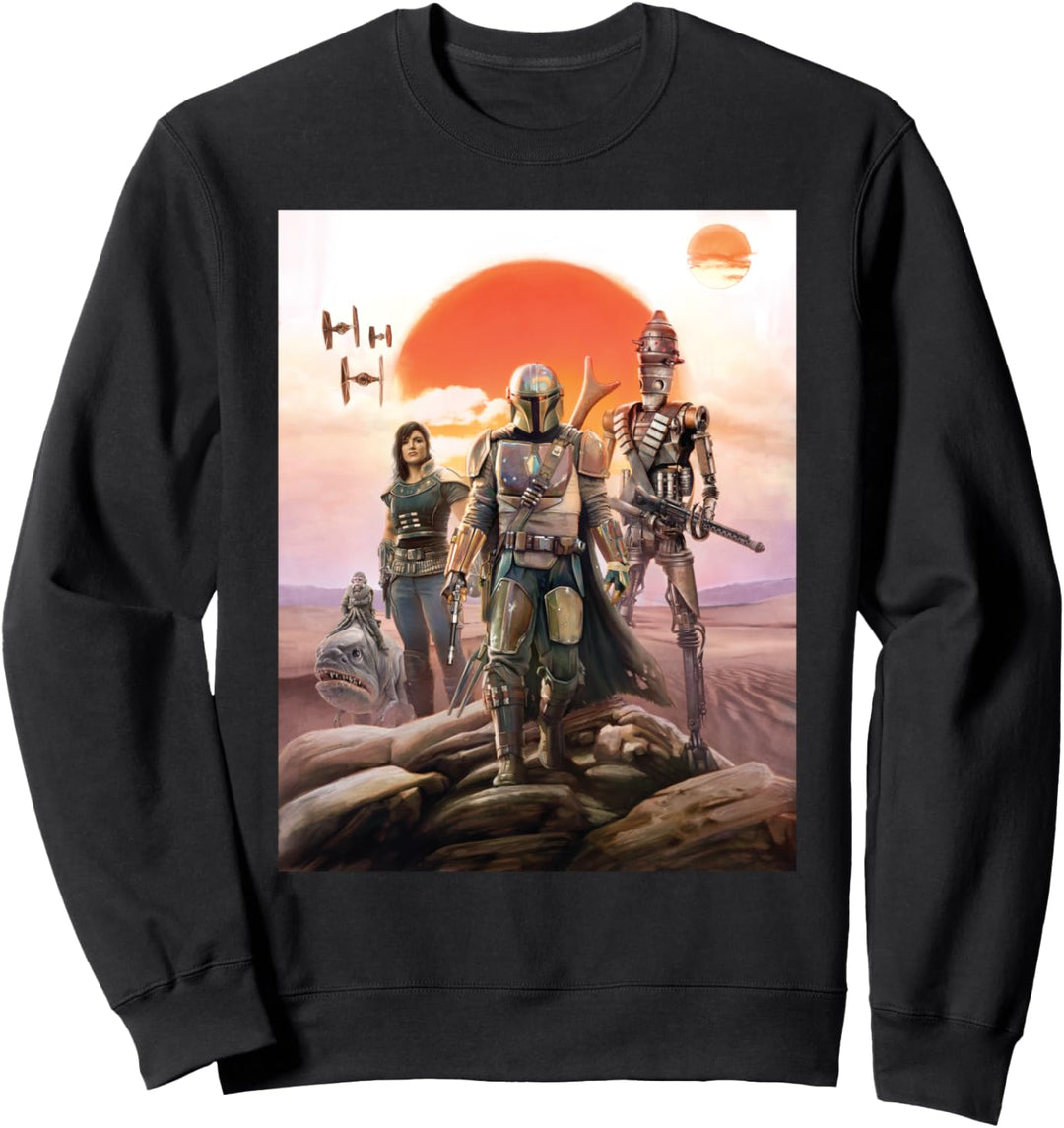 Star Wars The Mandalorian Group Poster Sweatshirt