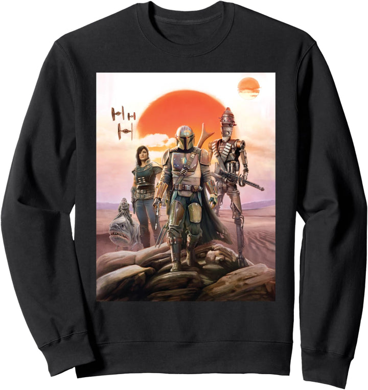 Star Wars The Mandalorian Group Poster Sweatshirt