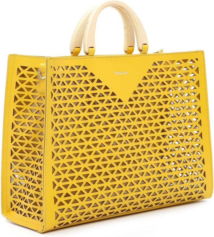 Tamaris Shopper Lavinia 32091 Damen Handtaschen Mustermix Einheitsgrösse Gelb, Einheitsgröß