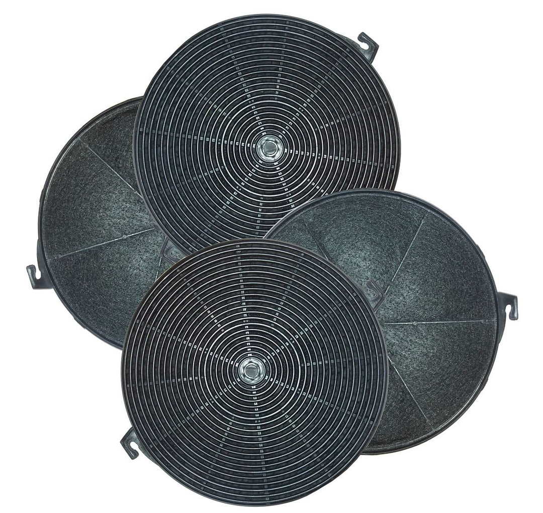 Spar-Set 4 Stk. Universal Aktivkohlefilter für Dunstabzugshauben 21 cm, Kohlefilter rund ca. 210 mm