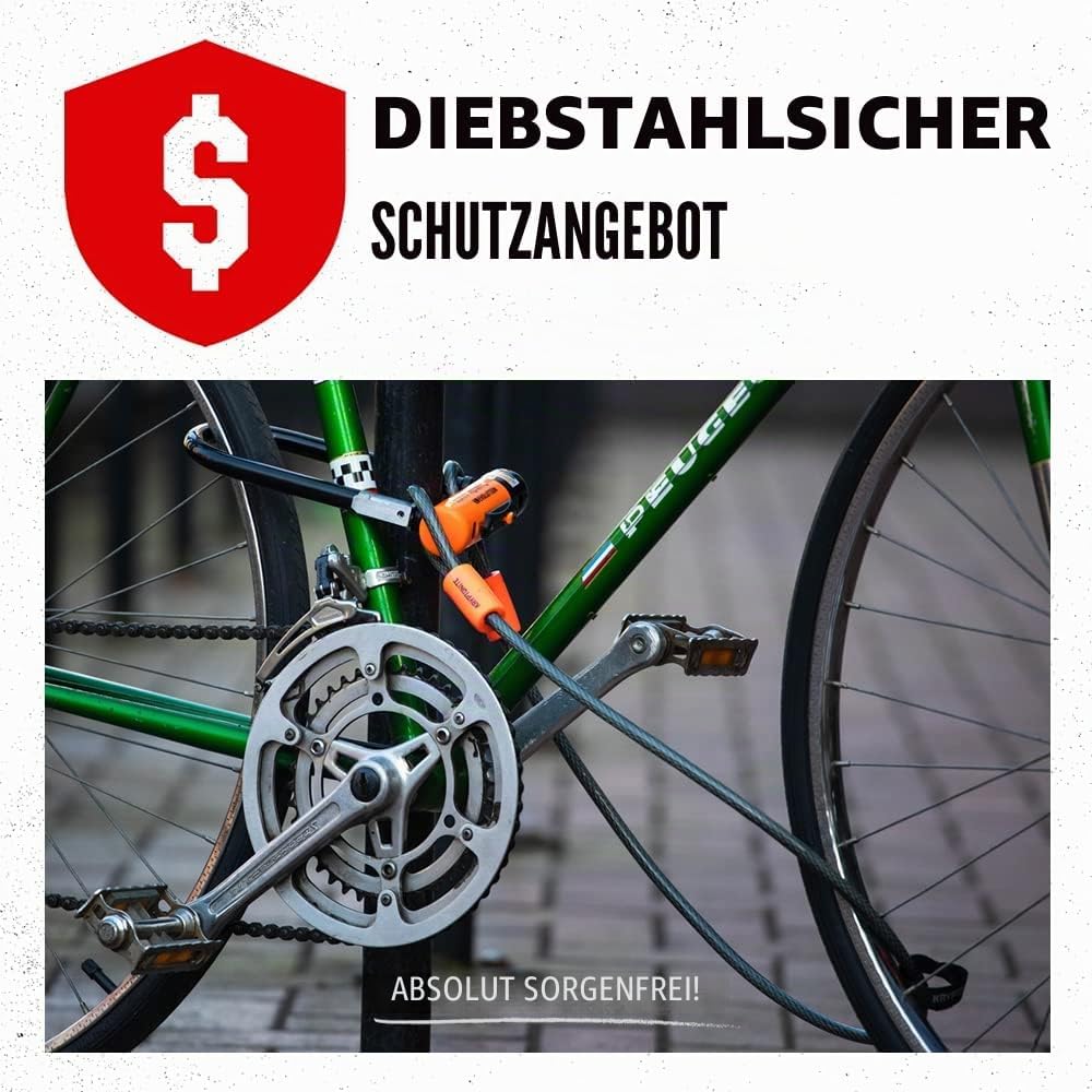 Kryptonite KryptoLok Series 2 Fahrradschloss mit Kette 160 cm, 160 cm