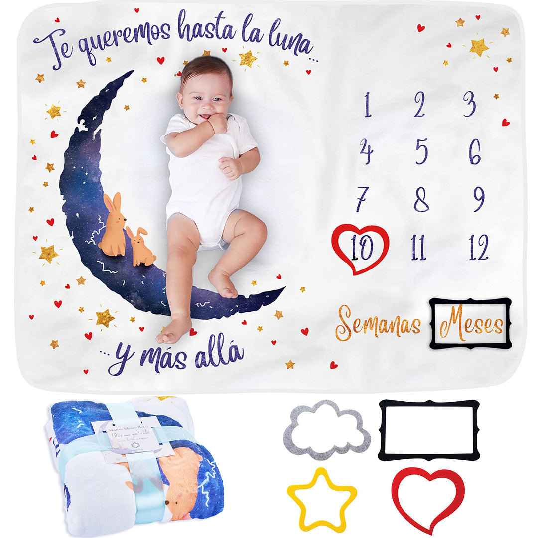 Milestone Blanket Moon Spanish (Moon)